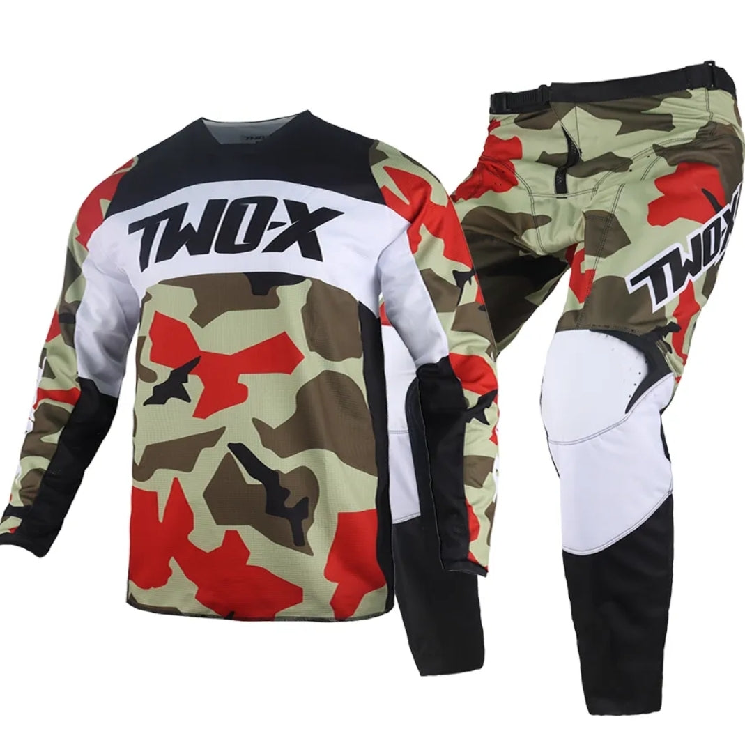 2X-RED--32 | TwoX Top & Pants CAMO| 32