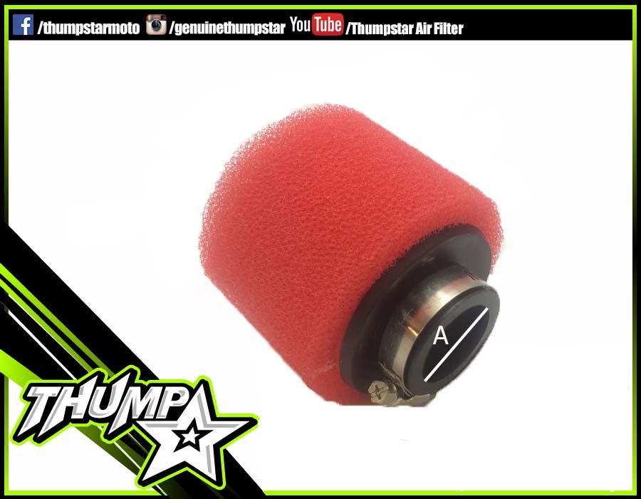 7326 | Air Filter Straight | 35mm | Red