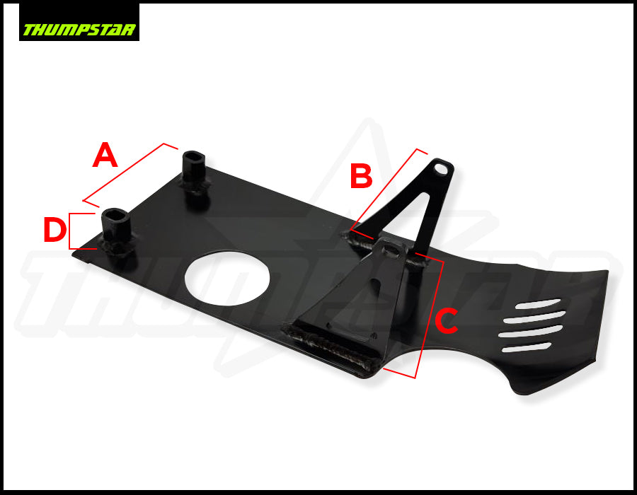 3360 | Black Steel Engine Plate | TSC125