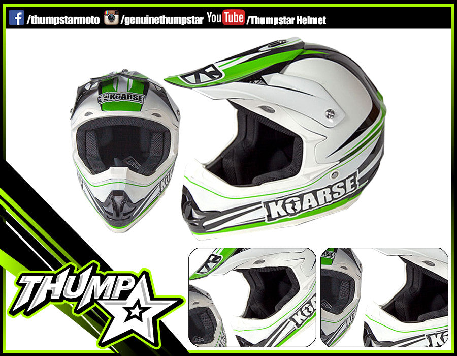 Koarse Fibreglass 1050g Medium Green White