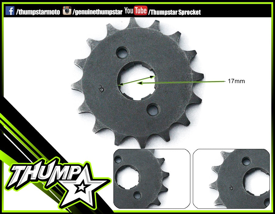 7180 | Front Sprocket | 17mm Shaft | 420 x 14T